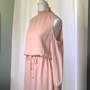 NWT Ivanka Trump Rose Cold Shoulder Sleeve Dress